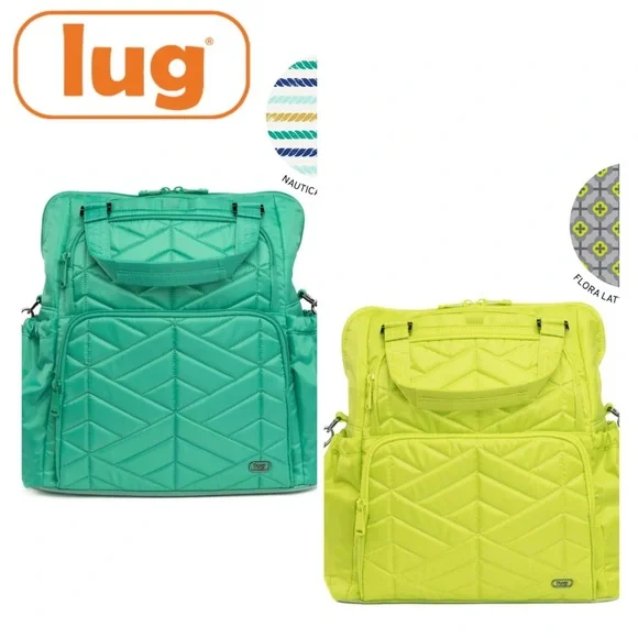Lug Legacy Collection Canter Convertible Tote Bag Lemon Lime Legacy Collection Canter Convertible Tote Bag | Lug main image 3
